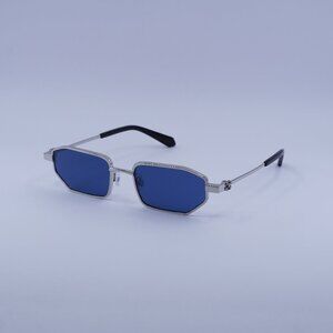 Off-White Off-White OERI14J LOA 7245 Sunglasses Silver Geometric Frame